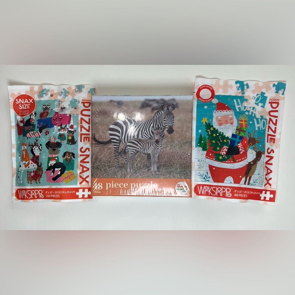 Small (mini) kid puzzle bundle (set of 3)